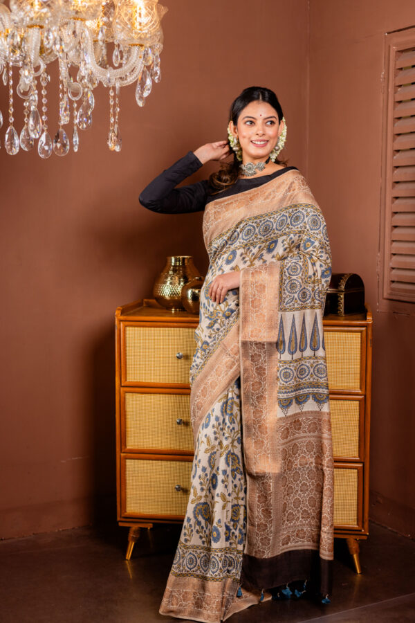 Golden Sands and Indigo Dreams: Ajrakh on Silk Cotton