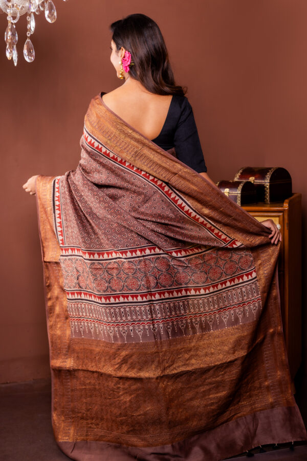 Deep Hues, Luminous Craft: Ajrakh on Silk Cotton - Image 4