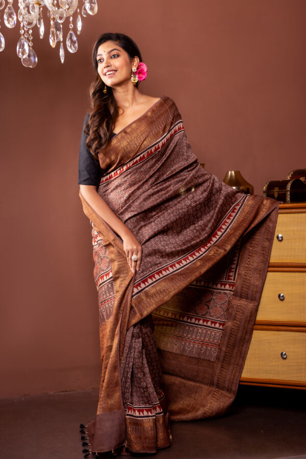 Deep Hues, Luminous Craft: Ajrakh on Silk Cotton