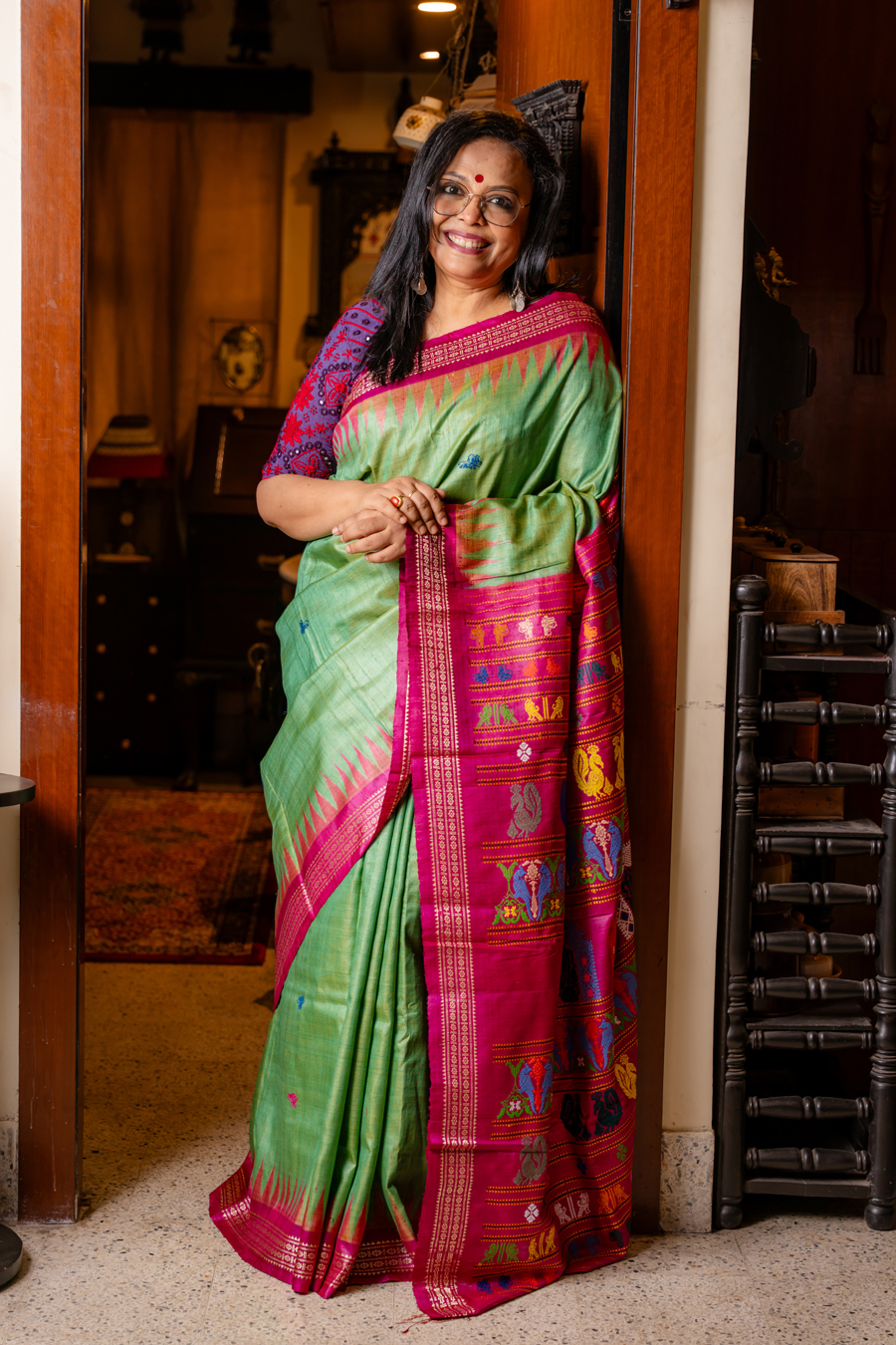 HANDWOVEN GOPALPUR TUSSAR DOLABEDI