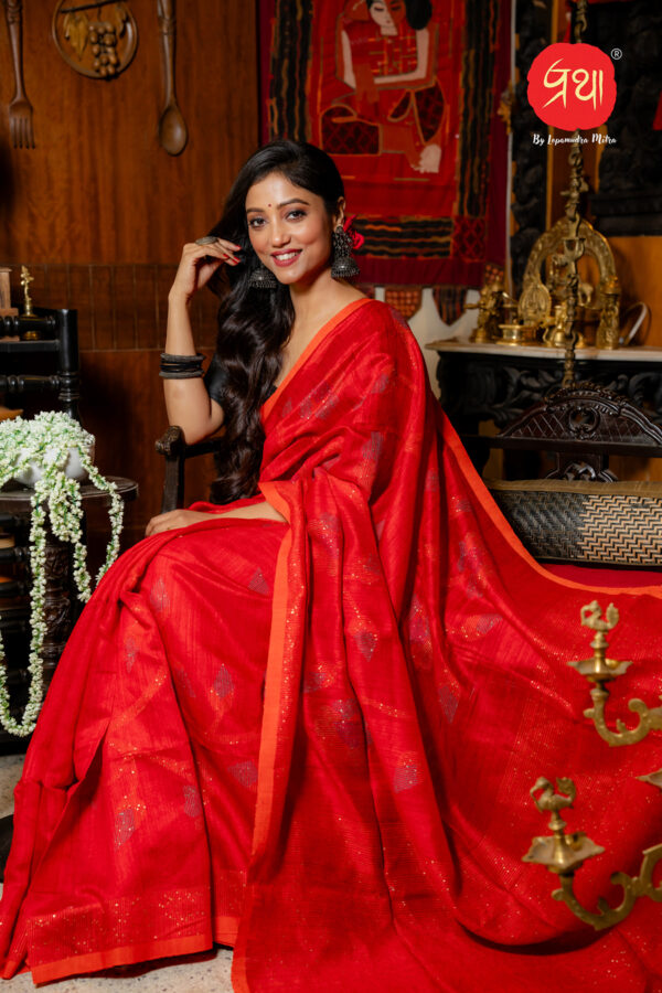 Handwoven matka jamdani - Image 2